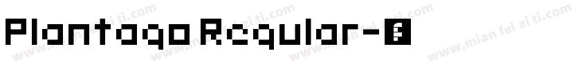 Plantago Regular字体转换